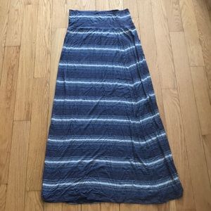 Striped maxi skirt